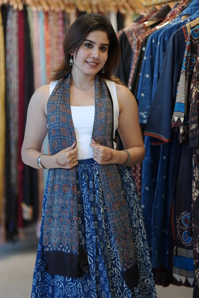 Indigo Cotton Skirts 4556