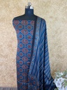 Ajrakh Modal Silk Top And Dupatta Set 5041