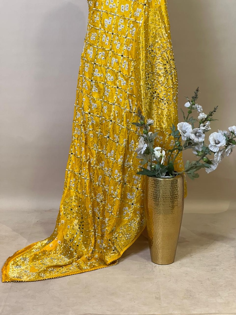  Bandhej Silk Dupatta 4781 