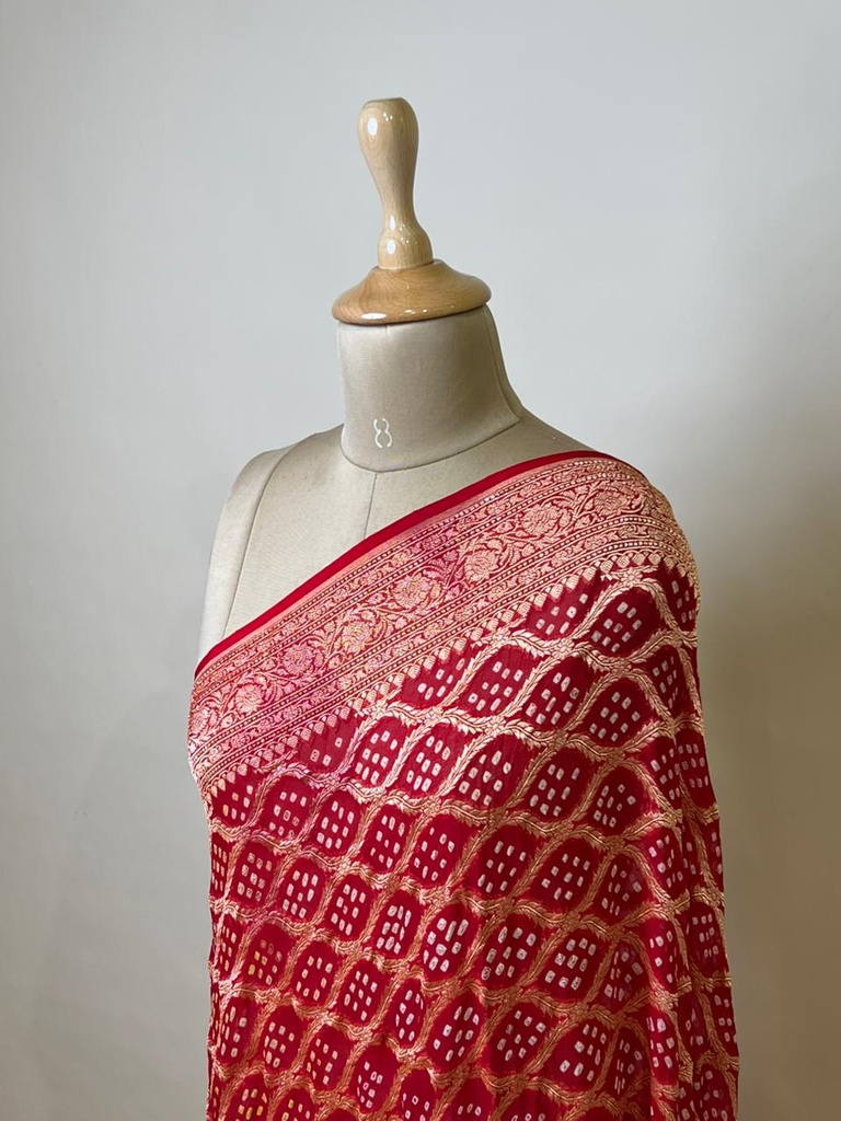 Khaddi Georgette Dupatta 4781 Red