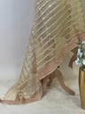 Organza Mirror Stoles 4780 Cream