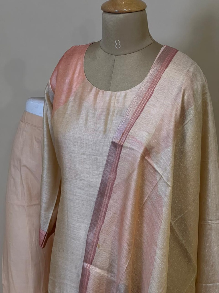 Premium Chanderi Silk Kurti Sets 5046