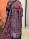 Ajrakh Silk Mirror Sarees 5036