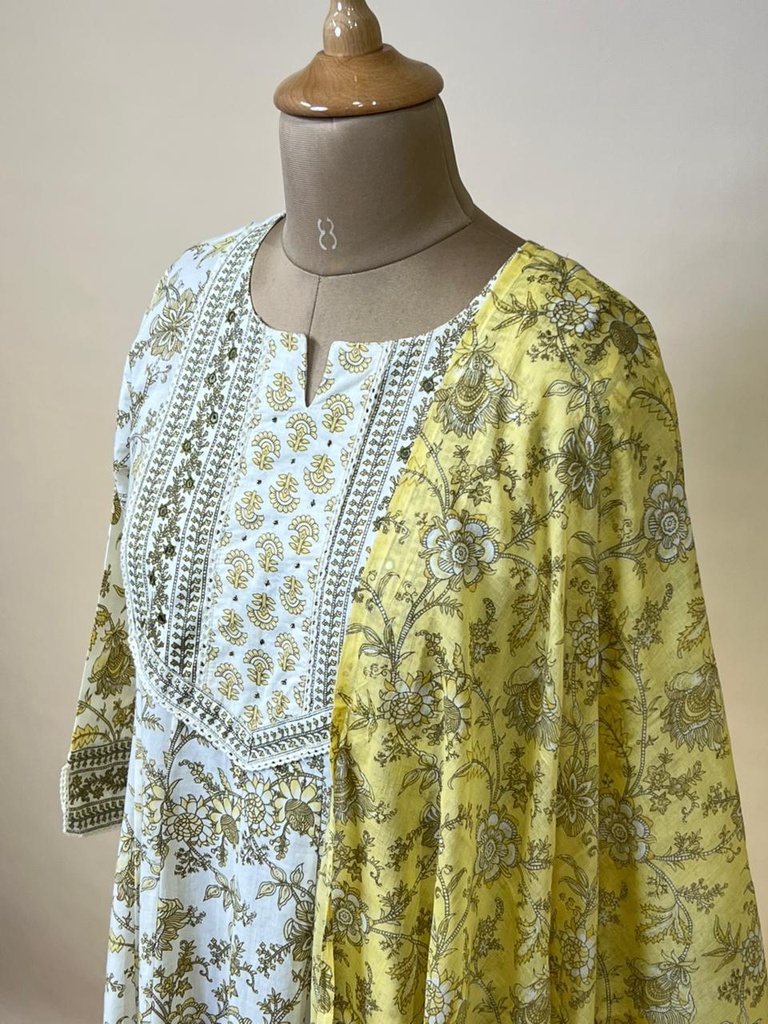 Premium Cotton Kurti Set  5043