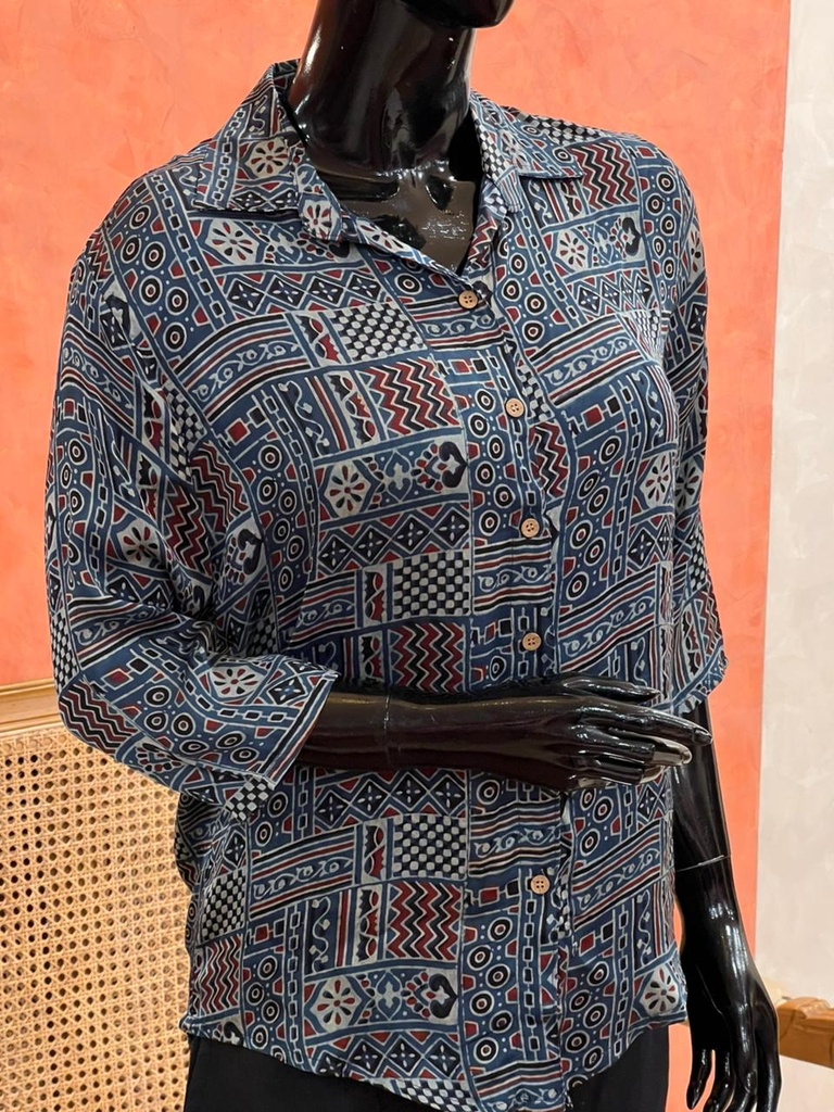 Ajrakh Modal Shirts 5015