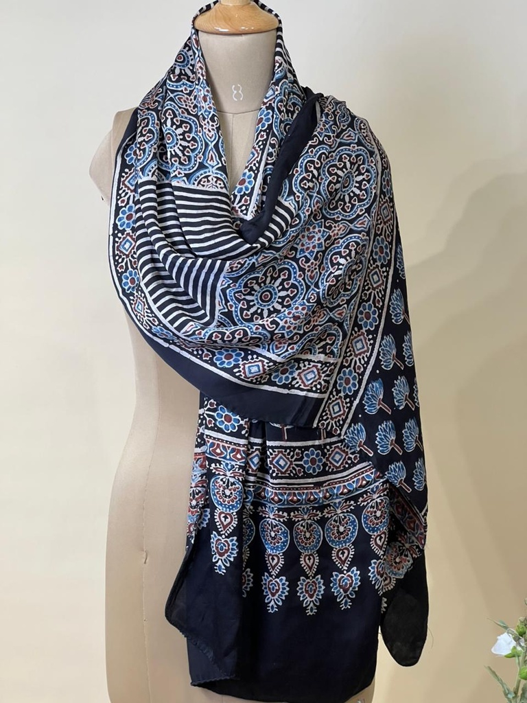 Ajrakh Modal Stoles 5071