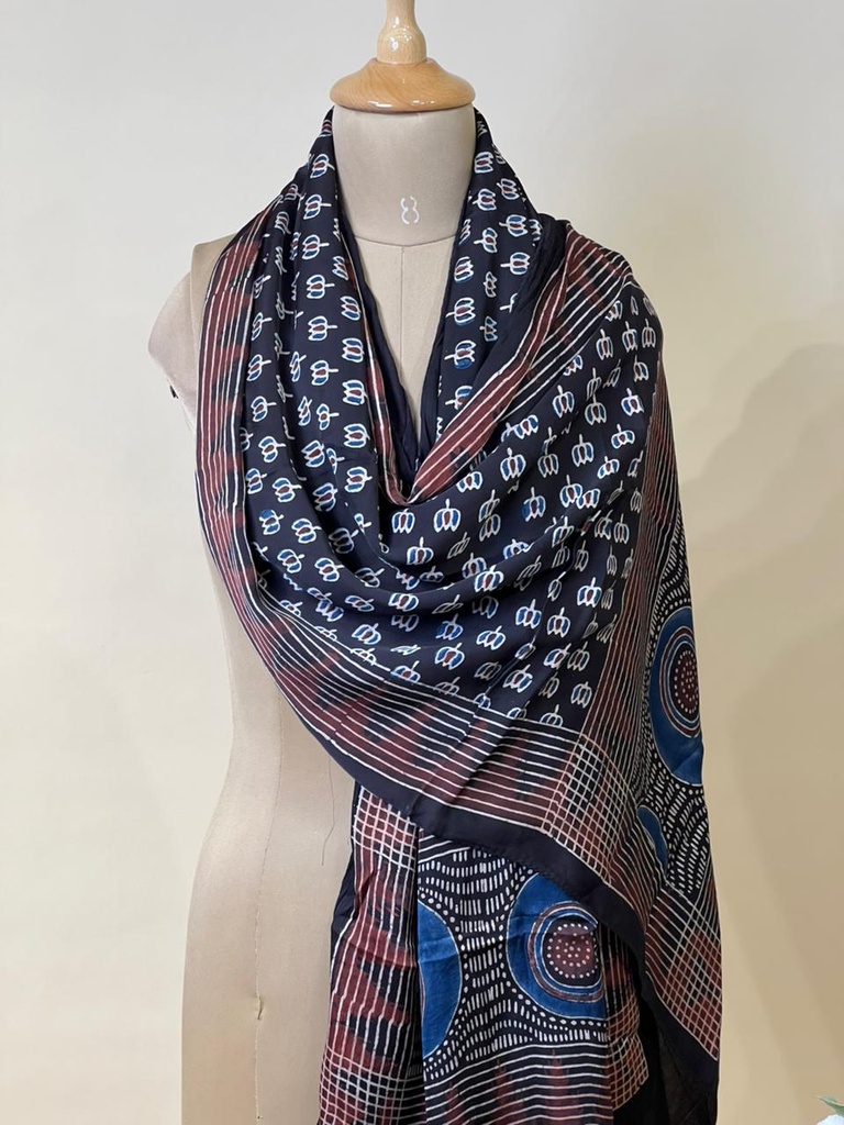 Ajrakh Modal Stoles 5071
