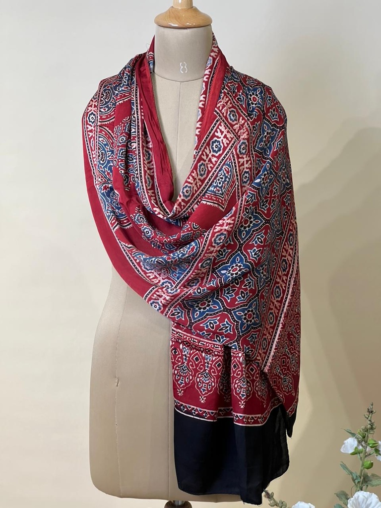 Ajrakh Modal Stoles 5071
