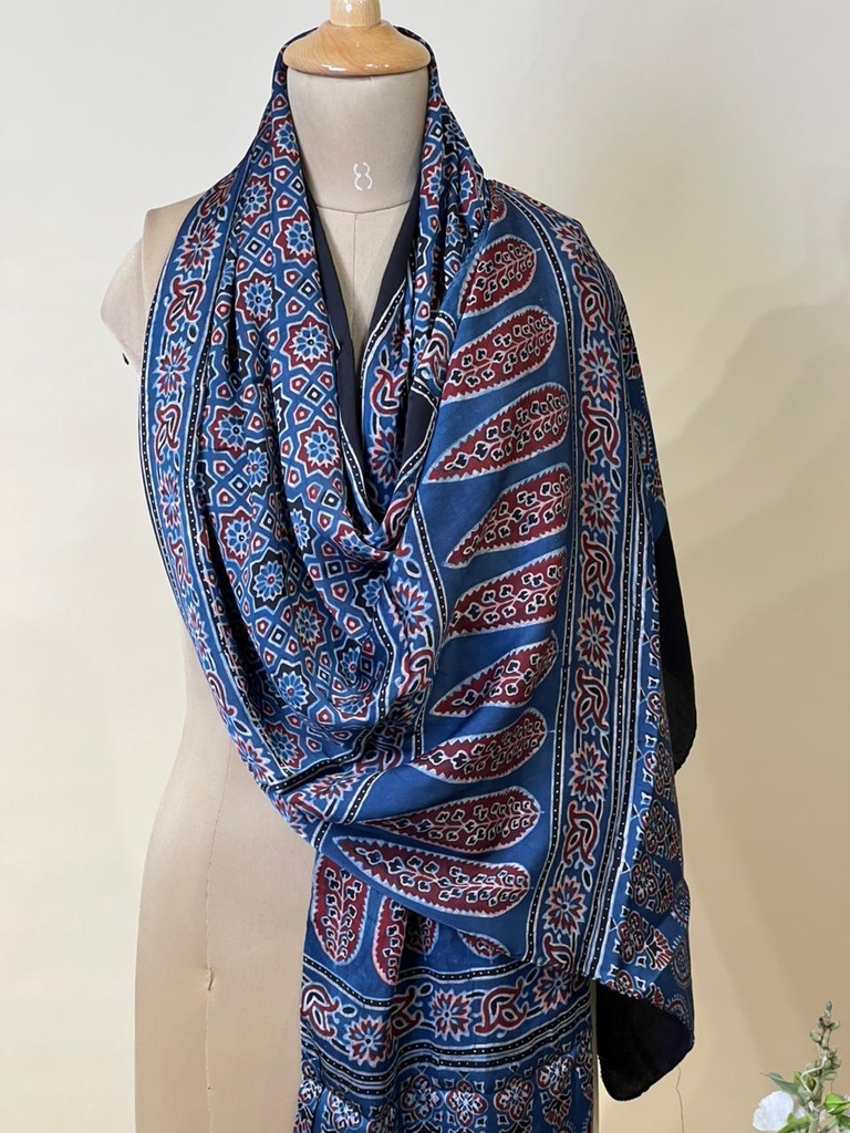 Ajrakh Modal Stoles 5071