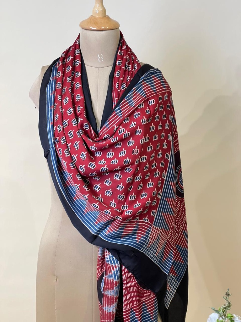 Ajrakh Modal Stoles 5071