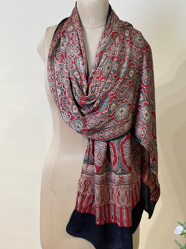 Ajrakh Modal Stoles 5071