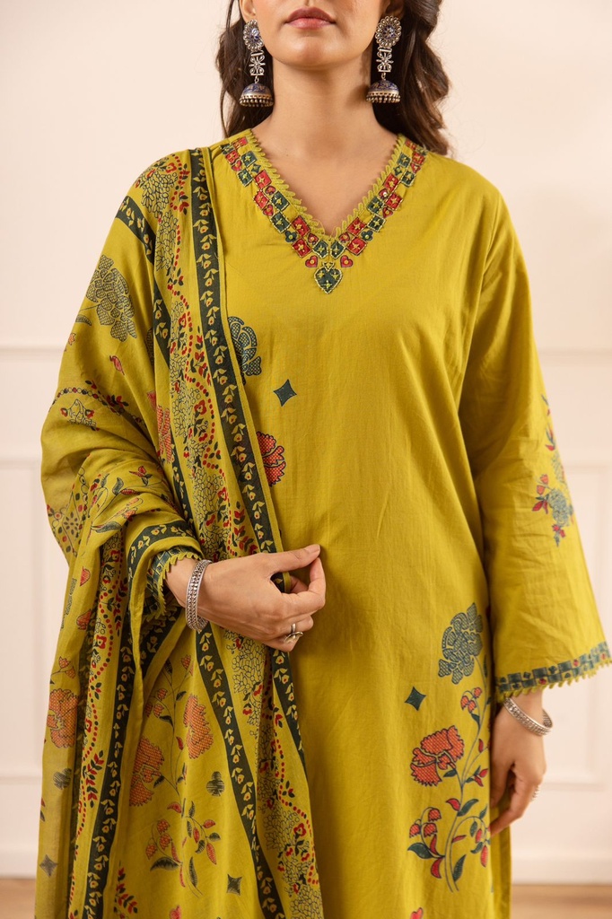 Premium Cotton Kurti Sets 5043