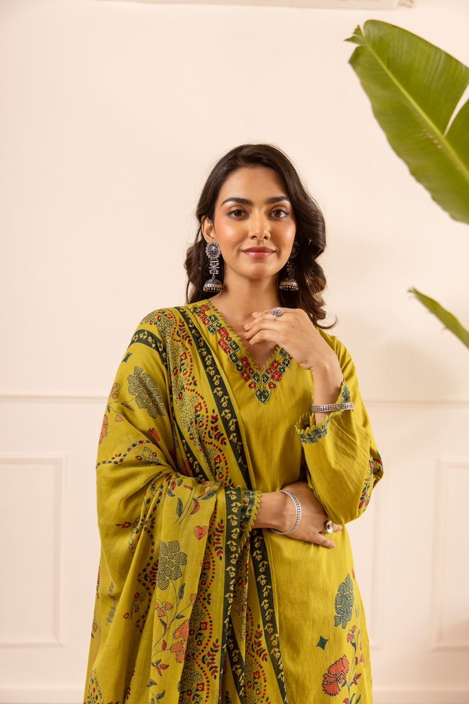 Premium Cotton Kurti Sets 5043