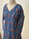 Ajrakh Aline Cotton Kurti 5028