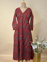 Ajrakh Aline Cotton Kurti 5028