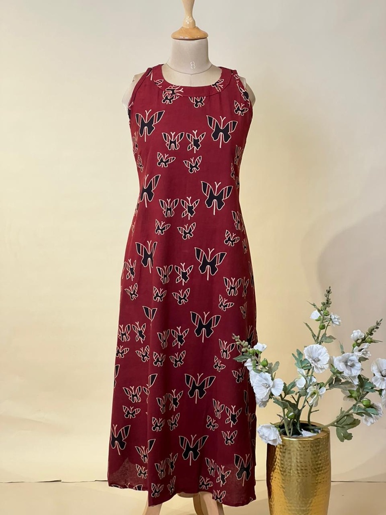 Ajrakh Cotton Kurti 5054