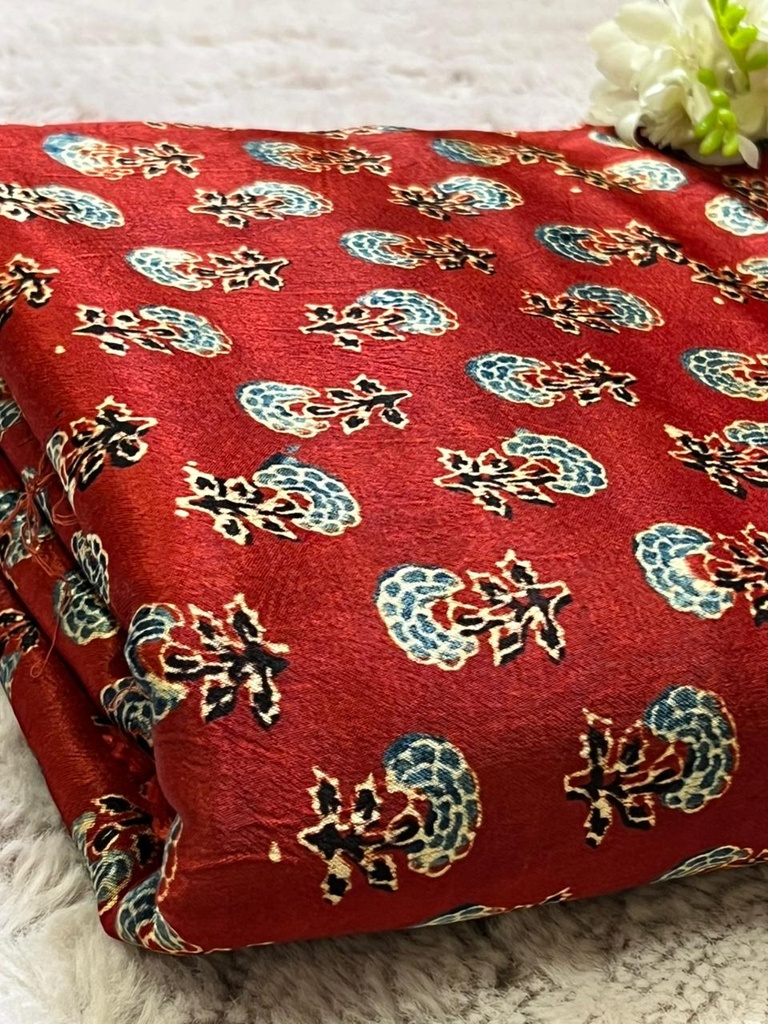 Ajrakh Mashru Fabric 4215