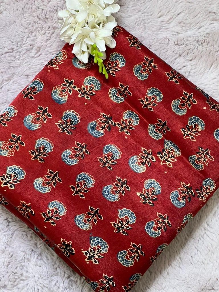 Ajrakh Mashru Fabric 4215