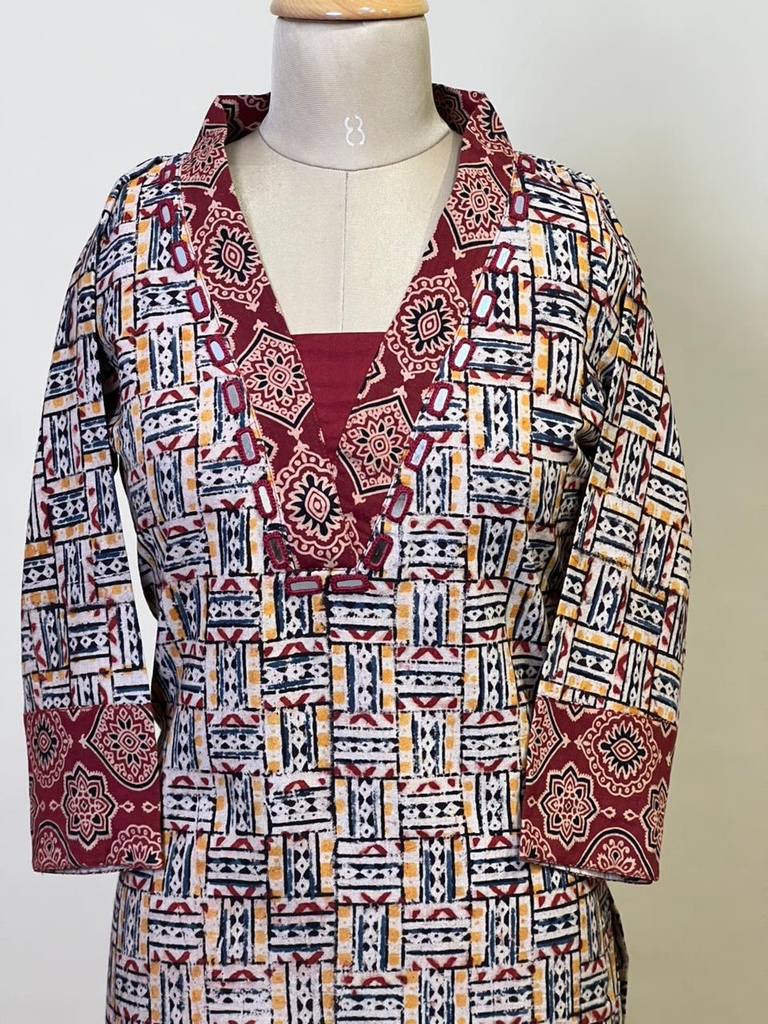 Kalamkari Cotton Coord Sets 5028 K1
