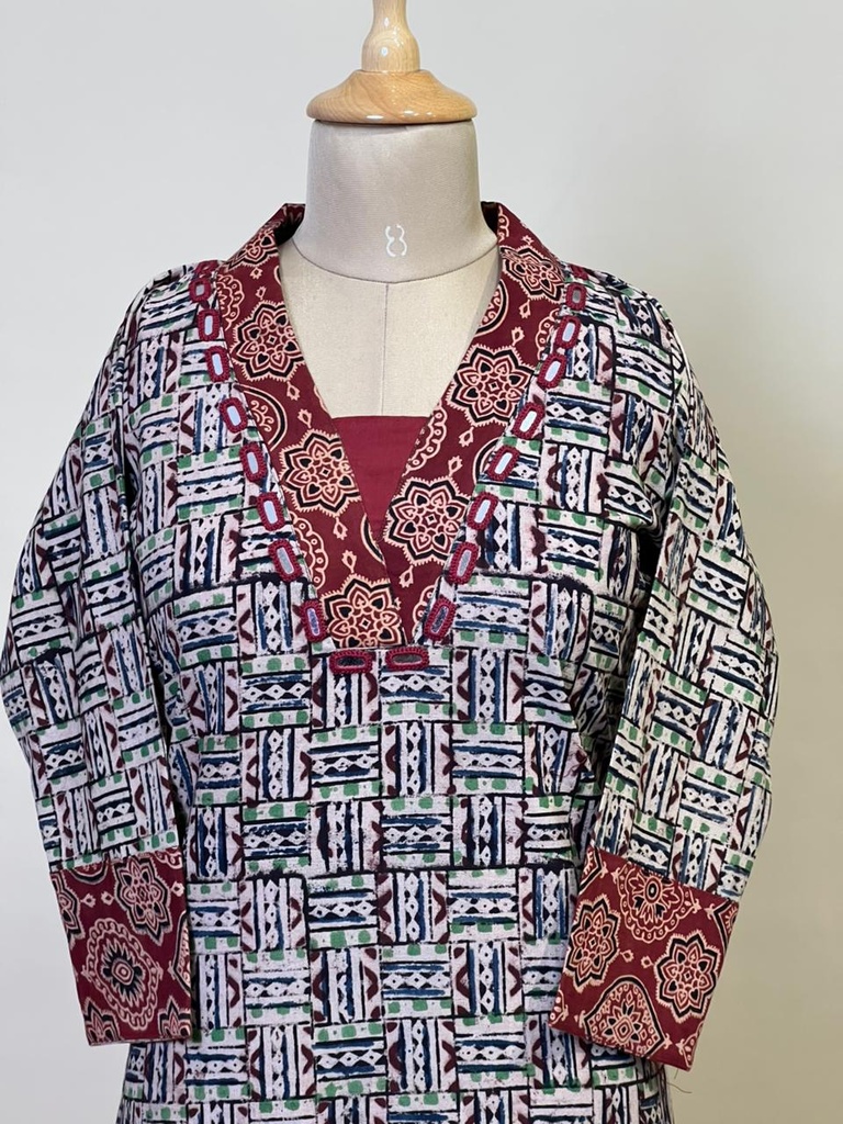 Kalamkari Cotton Coord Sets 5028 K3