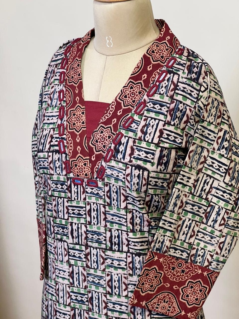 Kalamkari Cotton Coord Sets 5028 K3