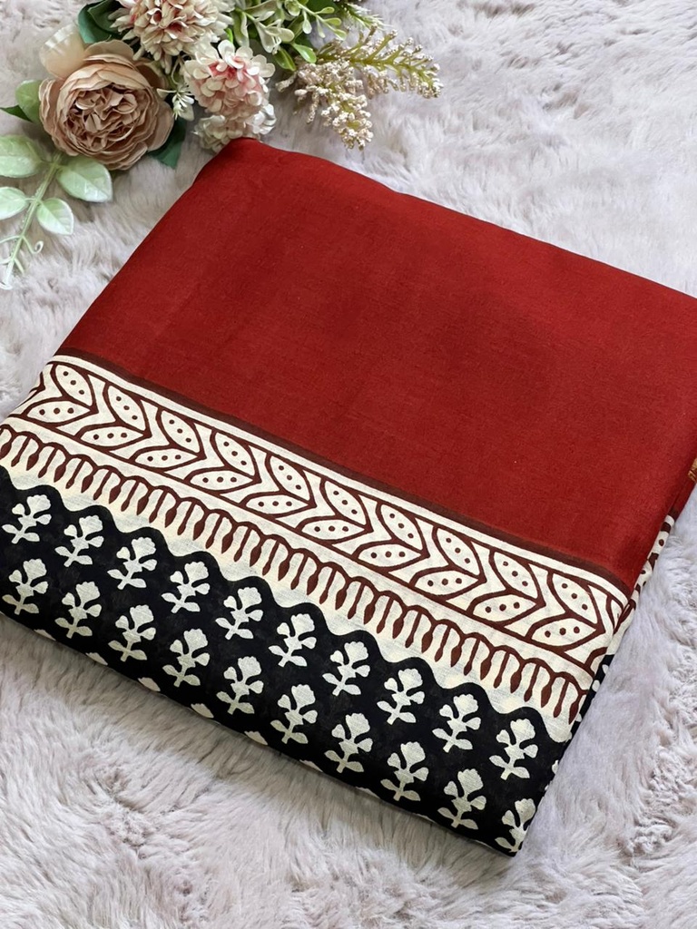 Zari border Cotton Sarees 5013