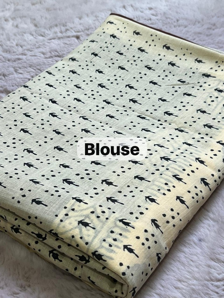 Zari border Cotton Sarees 5013