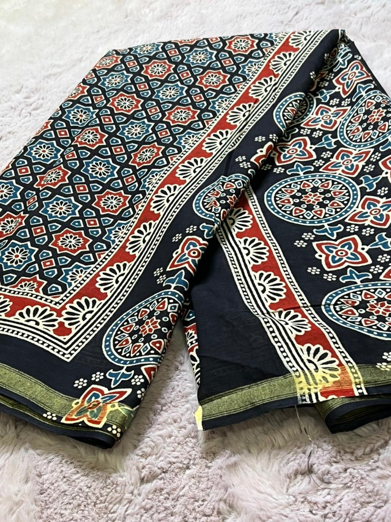 Zari border Cotton Sarees 5013