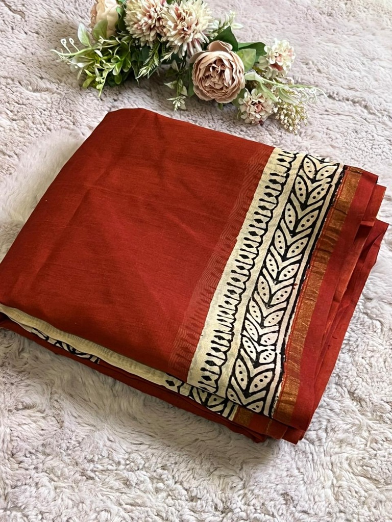 Chanderi Silk Cotton Sarees 5014