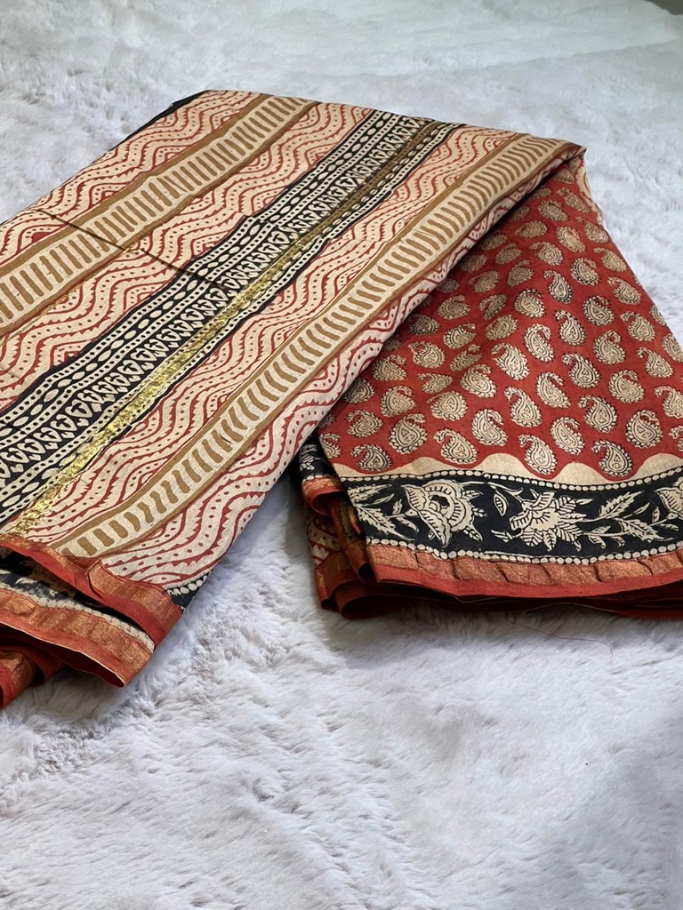 Chanderi Silk Cotton Sarees 5014