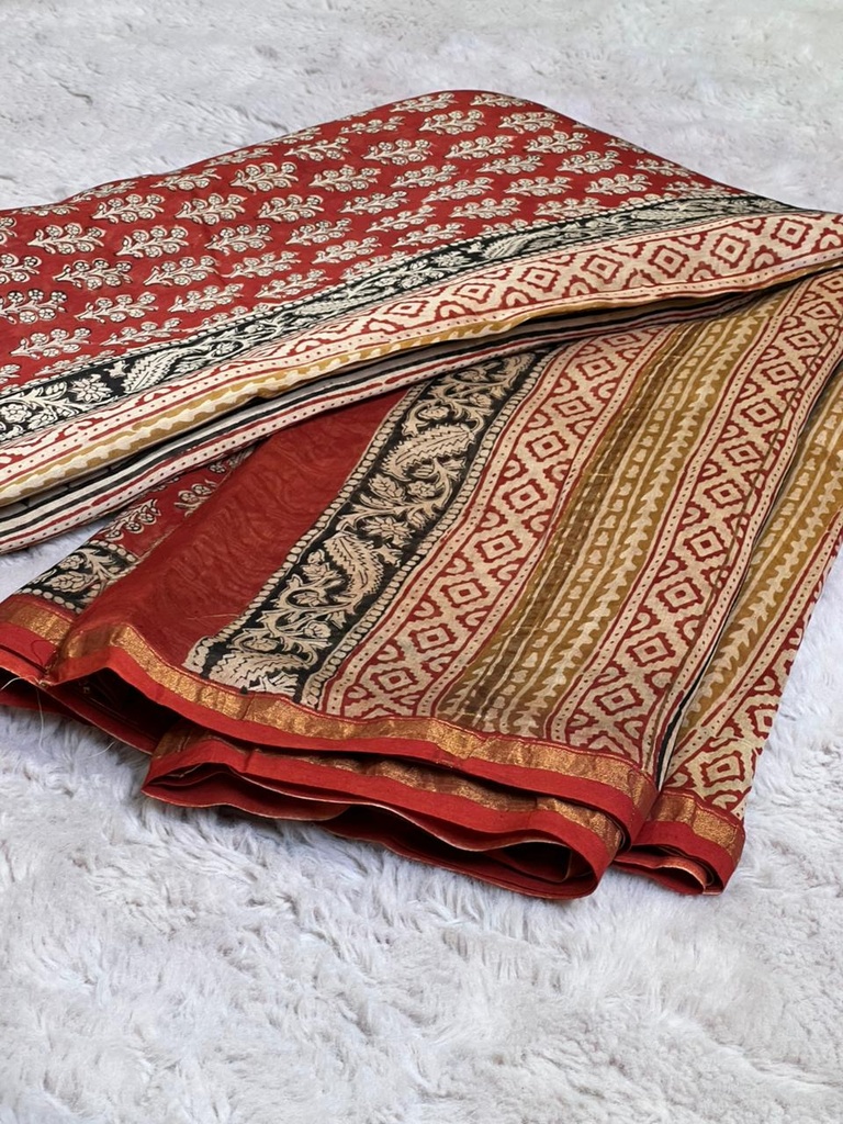 Chanderi Silk Cotton Sarees 5014