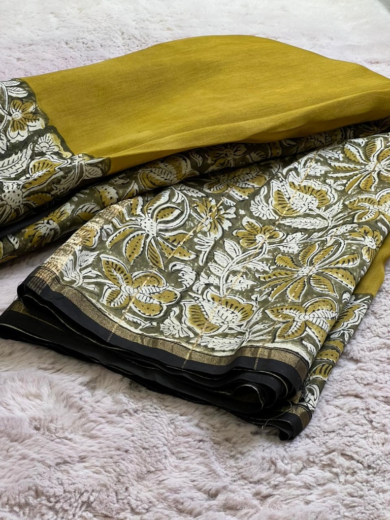 Chanderi Silk Cotton Sarees 5014