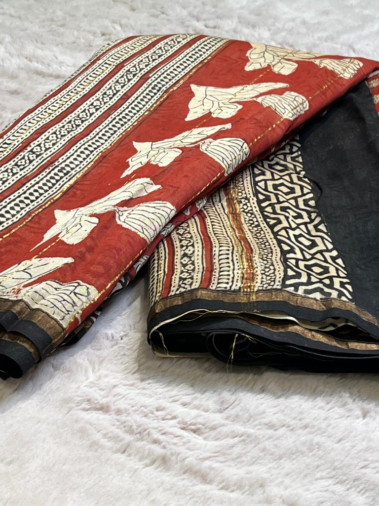 Chanderi Silk Cotton Sarees 5014