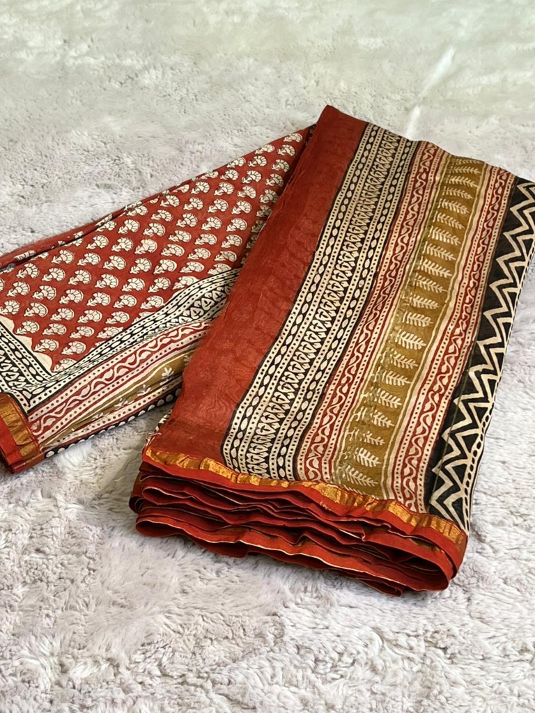 Chanderi Silk Cotton Sarees 5014