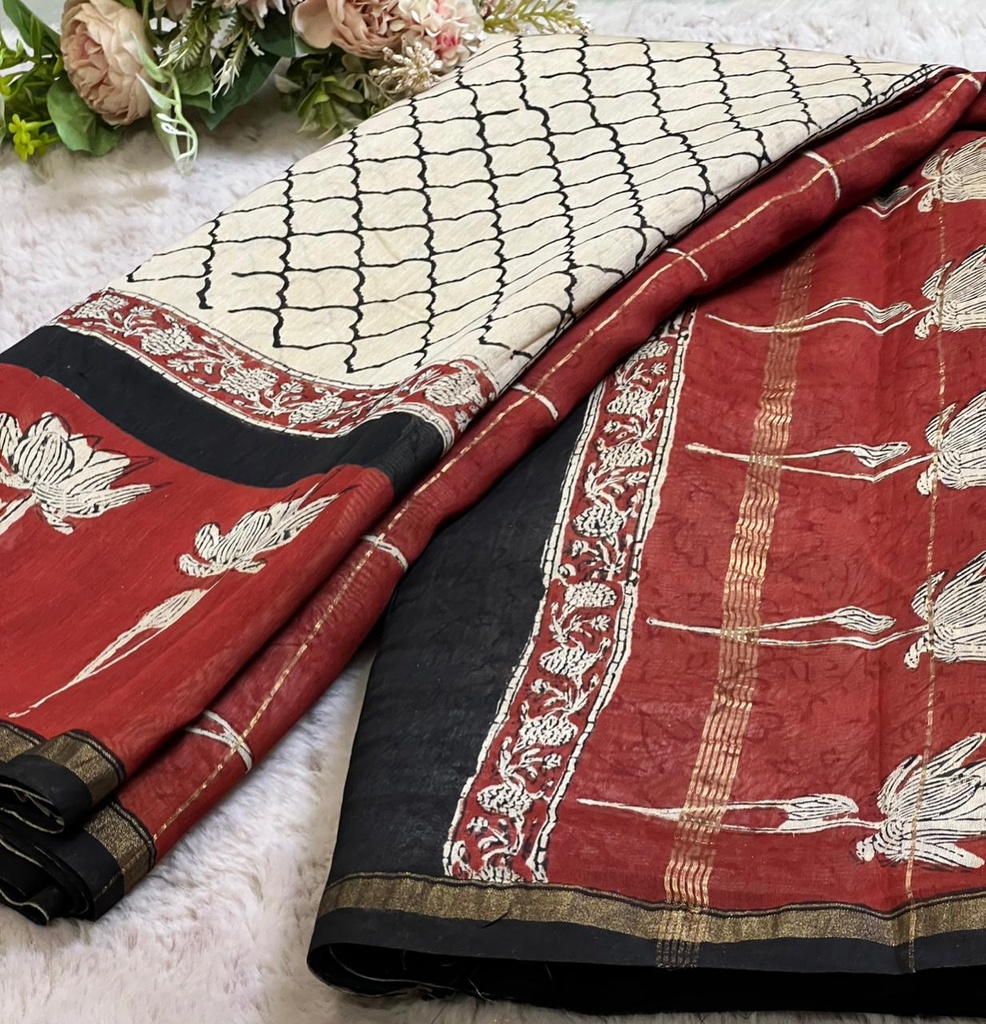 Chanderi Silk Cotton Sarees 5014