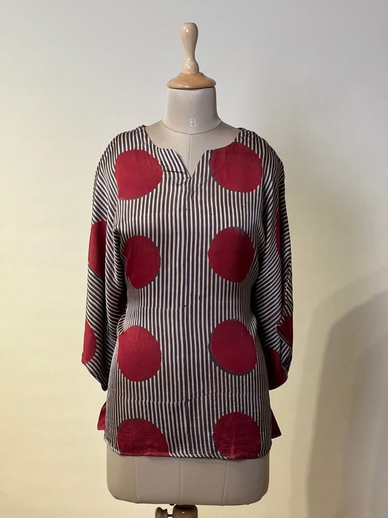 Ajrakh Modal Oversize Kurti 5015