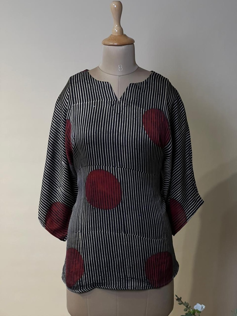 Ajrakh Modal Oversize Kurti 5015