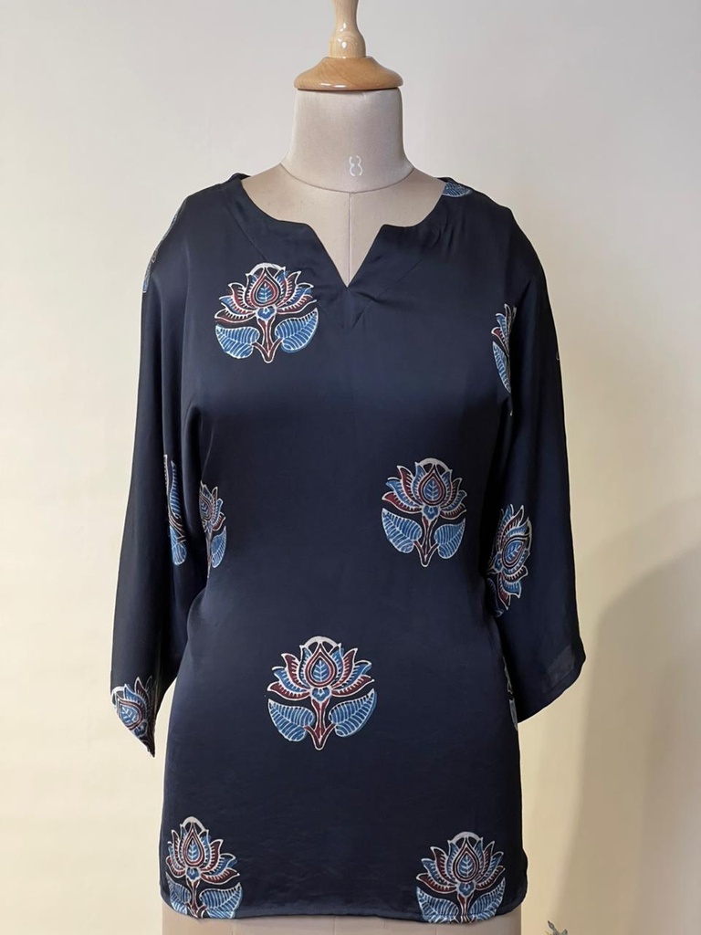 Ajrakh Modal Oversize Kurti 5015