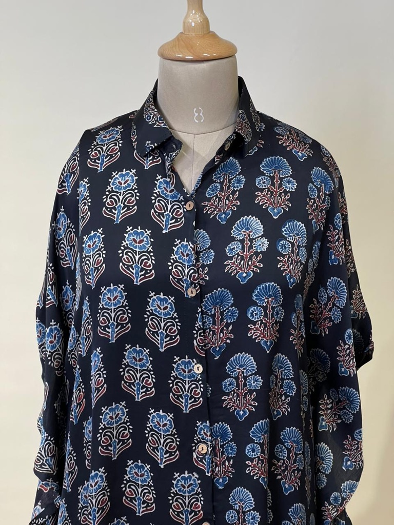 Ajrakh Modal Shirt Kaftans 5015