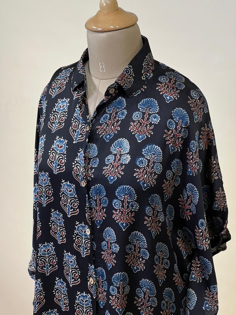Ajrakh Modal Shirt Kaftans 5015