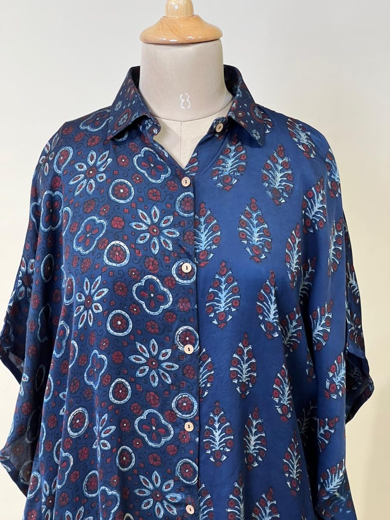 Ajrakh Modal Shirt Kaftans 5015