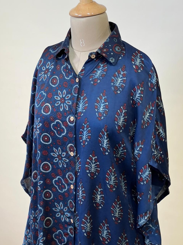 Ajrakh Modal Shirt Kaftans 5015