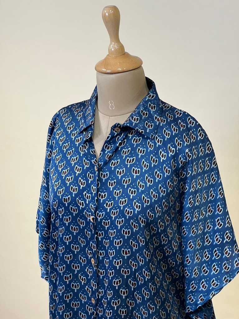 Ajrakh Modal Shirt Kaftans 5015