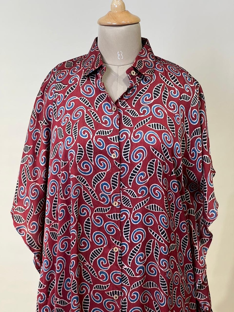 Ajrakh Modal Shirt Kaftans 5015