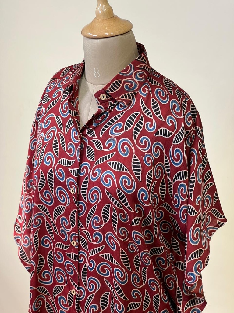 Ajrakh Modal Shirt Kaftans 5015