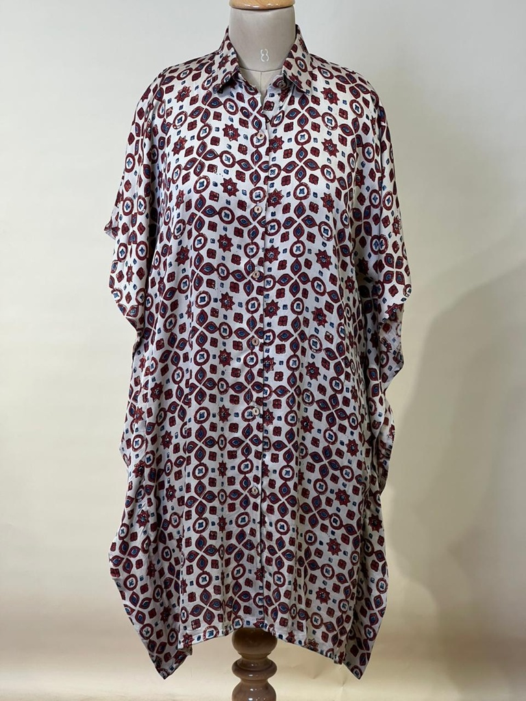 Ajrakh Modal Shirt Kaftans 5015