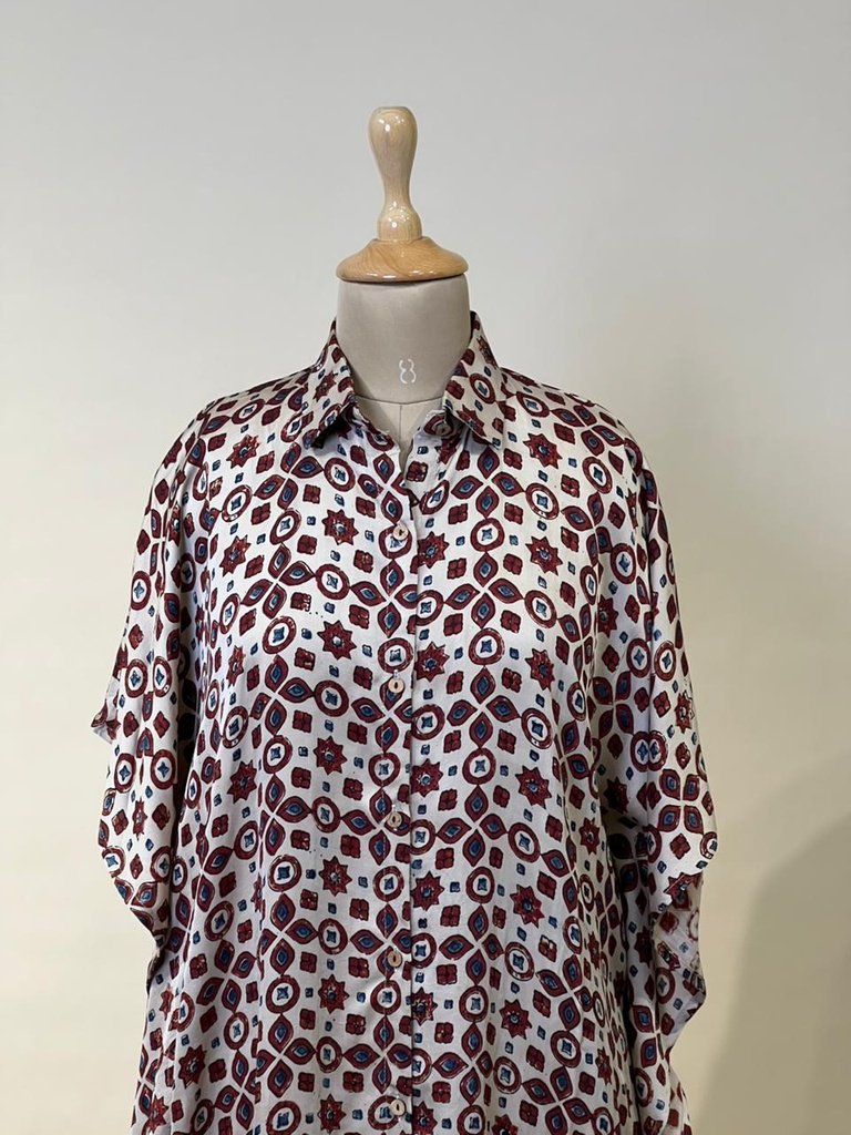 Ajrakh Modal Shirt Kaftans 5015