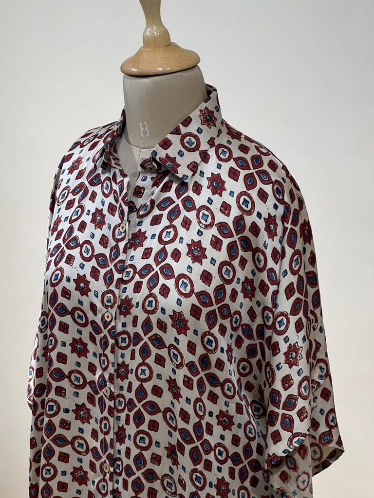 Ajrakh Modal Shirt Kaftans 5015