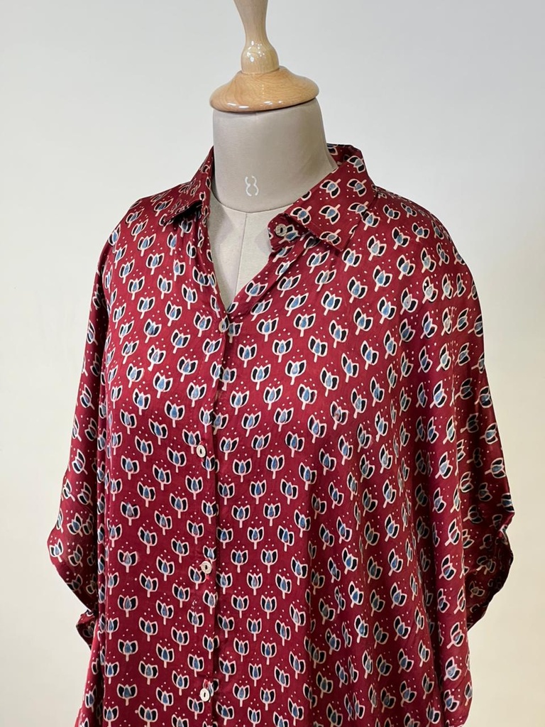 Ajrakh Modal Shirt Kaftans 5015