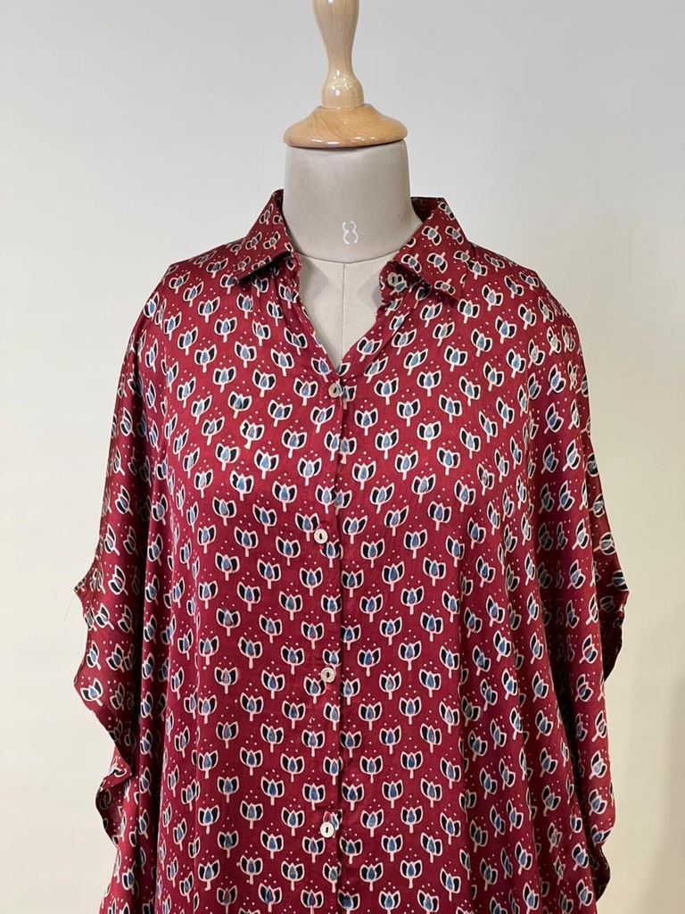 Ajrakh Modal Shirt Kaftans 5015